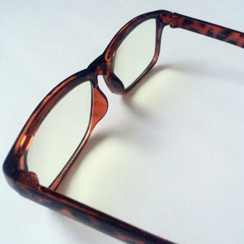 Computer Screen Blue Lite Glasses Brown Unisex No Magnification Blue Blockers +0